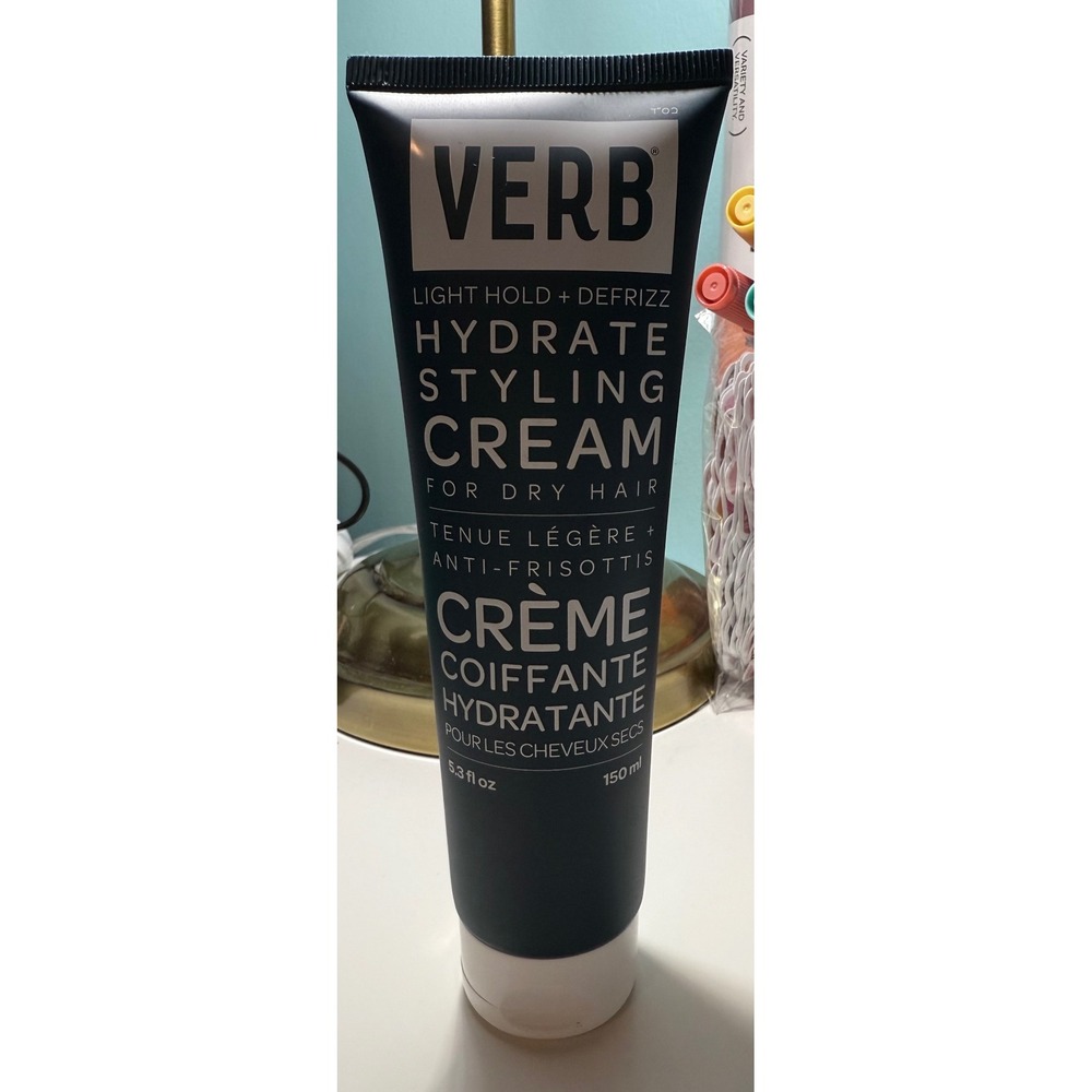 Verb Hydrate Styling Cream Light Hold De-Frizz for Dry Hair 5.3‎ fl oz 150 ml